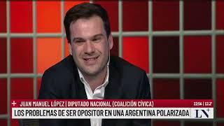 Juan Manuel López: "Milei es una persona en campaña permanente"