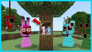 MIPAN & ZUZUZU MAIN PETAK UMPET SAMA SPRUNKI HORROR TAPI CURANG DI MINECRAFT!