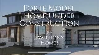 Forte Floor Plan model home under construction in Park Place. South Jordan community Symphony Homes