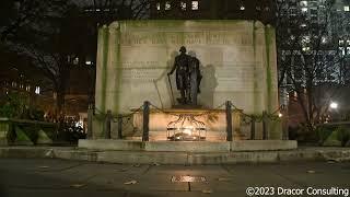 White noise at the Tomb of the Unknown from the revolutionary war in Philadelphia