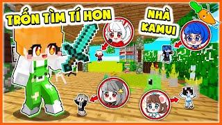 Kamui và Hero Team TRỐN TÌM TÍ HON Tại Nhà Trên Cây Cà Rốt Mới Nâng Cấp Trong Làng Hero Minecraft
