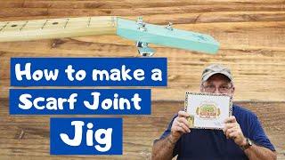 How to build a 3 string cigar box guitar - How to make a scarf joint jig.