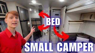 Small Travel Trailer Sleeps MANY People! Rockwood Mini Lite 2509S