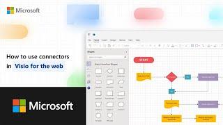 How to use connectors in Microsoft Visio for the web
