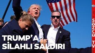 Trump'a Pensilvanya'da Silahlı Saldırı! Mermi Vücuduna Geldi! ABD Ayağa Kalktı