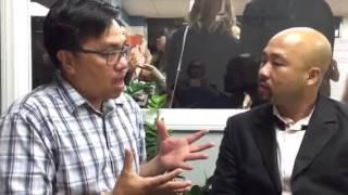 Talking with lawyer and business leader Ken Duong on his departure for Ho Chi Minh City (Saigon), V