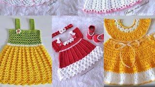  WOW  Latest Beautiful Crochet Baby Dress|#crochet #dress #design #viralvideo