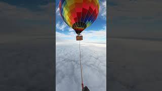 GoPro | World Record Hot Air Balloon Highline  Rafael Bridi #Shorts