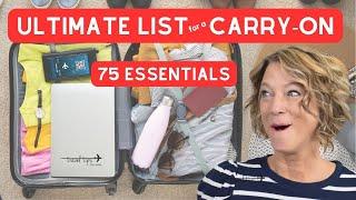 75 Packing List Travel Essentials