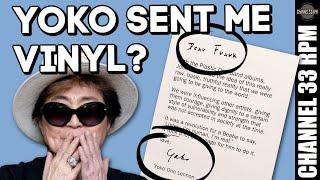 Did Yoko Ono just send me a record? PLUS a cool cork turntable mat from Analog Restorations