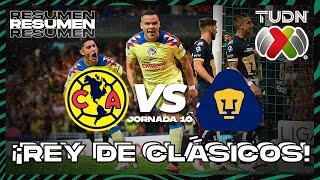 RESUMEN | América vs Pumas | AP2023-J10 | Liga Mx | TUDN