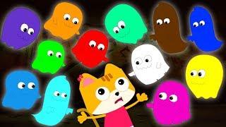 Twelve Little Ghosts Scary Nursery Rhymes | Halloween Songs For Kids & Children By Bud Bud Buddies