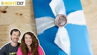 How to Use a Wax Seal with Ribbon on Wedding Invitations