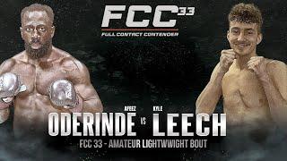 FCC 33: Afeez Oderinde vs Kyle Leech BRUTAL TKO