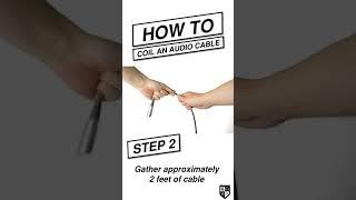 The RIGHT WAY to Coil an Audio Cable #shorts