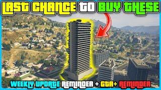 GTA 5 Online Weekly Update Reminder! LAST CHANCE To Get All These Items!