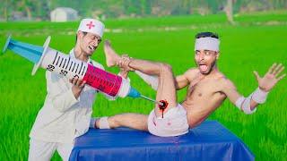 Must Watch Comedy Video Top New Comedy Video 2024 Injection Funny Video Try To Not Laugh Doctor 192