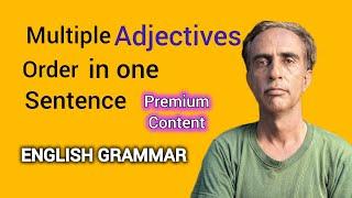Adjectives Order in English Sentences #adjective #grammar