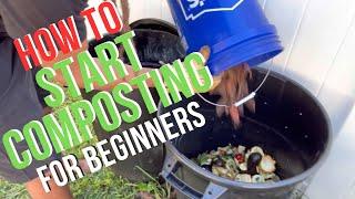 How to start composting for beginners: Easiest method I’ve used that works! ￼