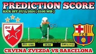 BARCELONA (5) VS CRVENA ZVEZDA (2) || UEFA CHAMPIONS LEAGUA 2024 || QUEENS SCORE PREDICTION