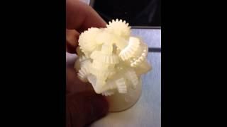 CES 2013 - 3D printers are the future, check out this awesome gear assembly