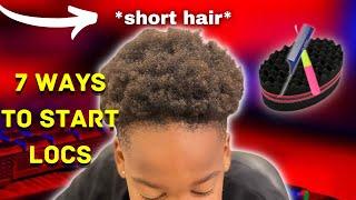 How to start your locs on short Natural hair+picturesTutorials| Men loc journey