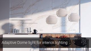 V-Ray Next for SketchUp – Adaptive Dome light for interior lighting