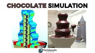 Chocolate simulation Particleworks