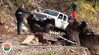 EXTREMELY DANGEROUS BRIDGE CROSSING / OVERLANDING JEEP GLADIATOR