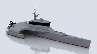 CMN Ocean Eagle 40 trimaran patrol craft at NAVDEX 2013