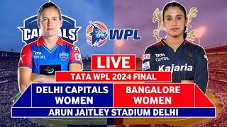 WPL 2024 Final Live: Bangalore vs Delhi Capitals Live | RCB vs DC Final Live Commentary | DC Innings