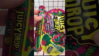 CHEWY GUMMIES AND SOUR GEL JUICY DROP jelly food mukbang