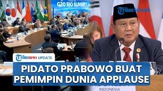 [FULL] Pidato Prabowo Tegas & Lantang Desak Gencatan Senjata Gaza saat KTT G20, Banjir Aplaus Dunia