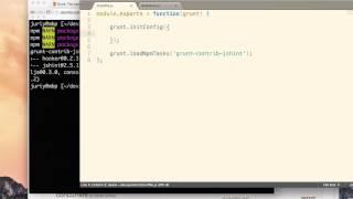 Grunt. Lesson 4: Loading tasks from NPM.