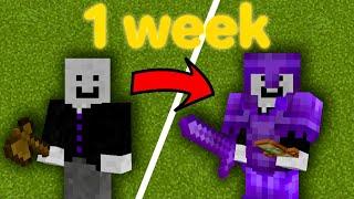 Becoming The Strongest Player On This SMP in 1 Week