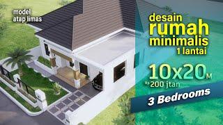 Rumah minimalis 10x20 m | simple house design #rumahgaris