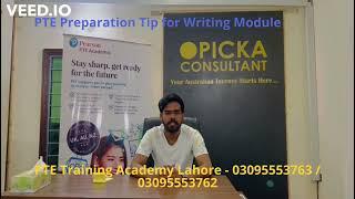PTE Preparation Tip for Writing Module - Opicka Consultant