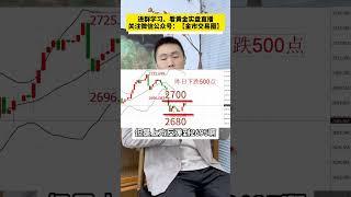 黄金昨日下跌500点，今日高空低多#国际金价 #金价 #今日金价 #财经