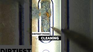 Cleaning The Dirtiest iPhone Charging Port Ever!