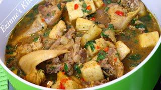 Yam and chicken pepper Soup Recipe| How to prepare Yam and chicken pepper Soup