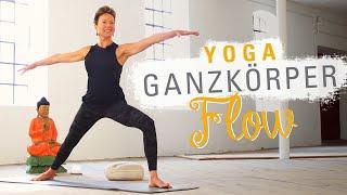 Yoga Ganzkörper Flow | Kraft & Dehnung | Energetisches 45 Min. Workout