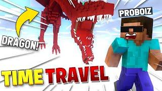 TIME TRAVELING to ANTARCTICA in Minecraft