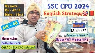 SSC CPO 2024 English strategy| Basics to Pro level| ssc cpo 2024 कैसे clear करे? #ssccpo2024 #ssc