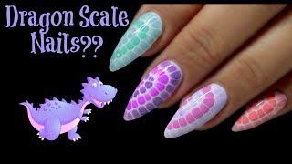 PASTEL GRADIENT DRAGON/DINOSAUR SCALE NAILS?? UGLY DUCKLING SCHMELT IT REVIEW