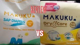 REVIEW DIAPERS MAKUKU COMFORT FIT + MAKUKU DRYCARE!! 