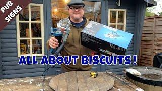 Using A Biscuit Jointer - Erbauer EBJ860 Electric - Fixing A Whisky Barrel Lid