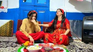 The Longest night of the year: Yalda Night With Village Girls | Rural Life Vlog