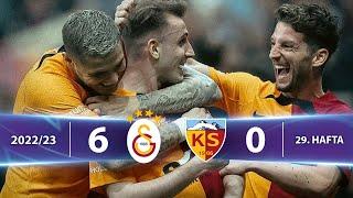 Galatasaray (6-0) Yukatel Kayserispor - Highlights/Özet | Spor Toto Süper Lig - 2022/23