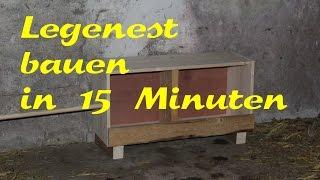 Hühner Legenest bauen in 15 Minuten