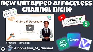 AI Video GENERATOR: Create Monetizable FACELESS YouTube Channel Using AI | NEW UNTOUCHED NICHE